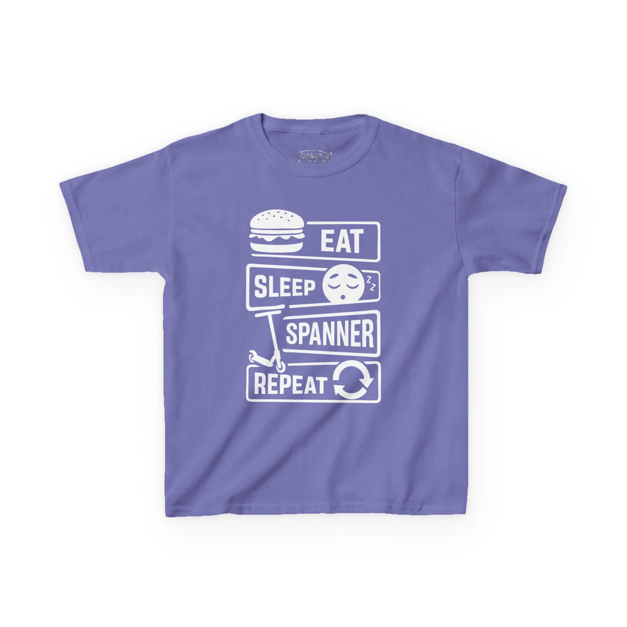 Eat Sleep Spanner Repeat T-shirt (Kids) - Image 17