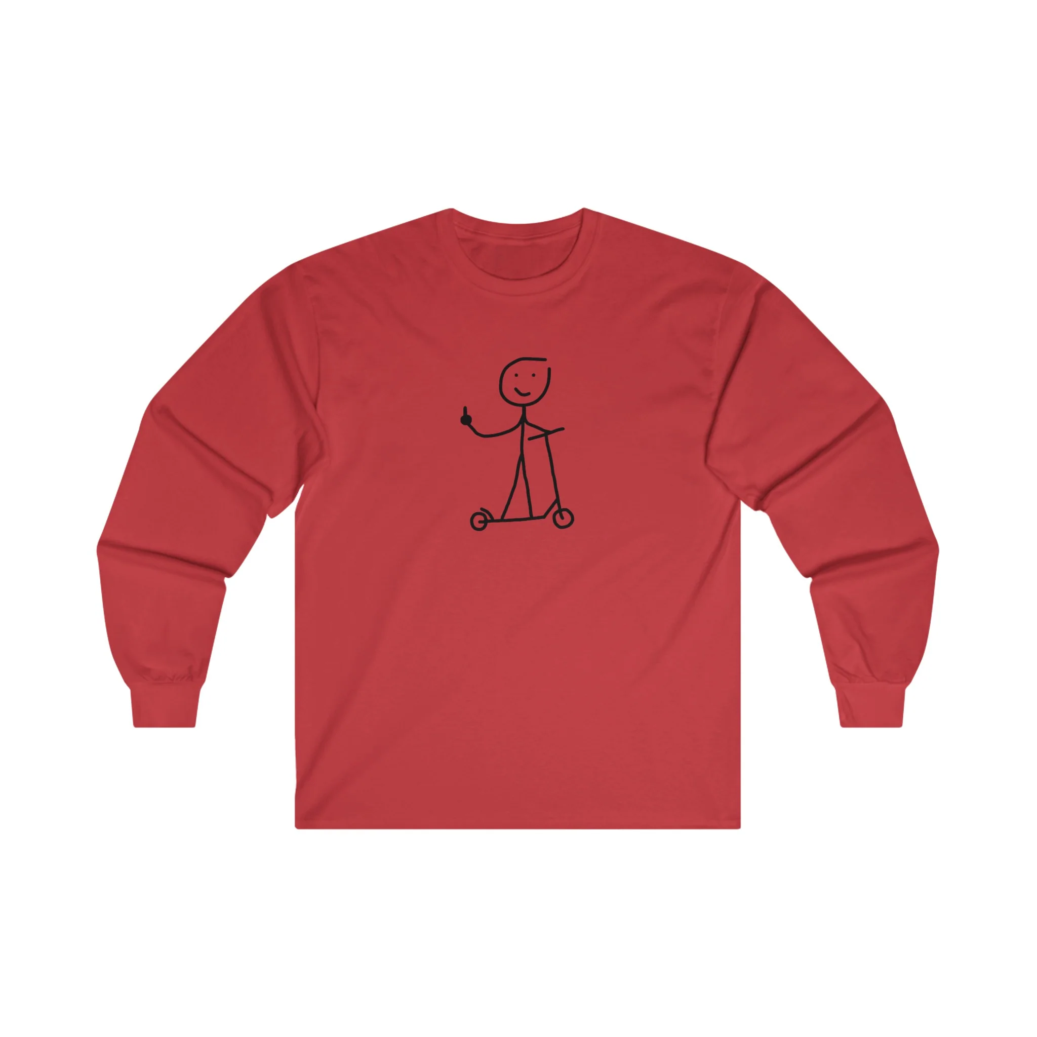 G on a Scooter Long Sleeve T-shirt (Adults) - Image 3