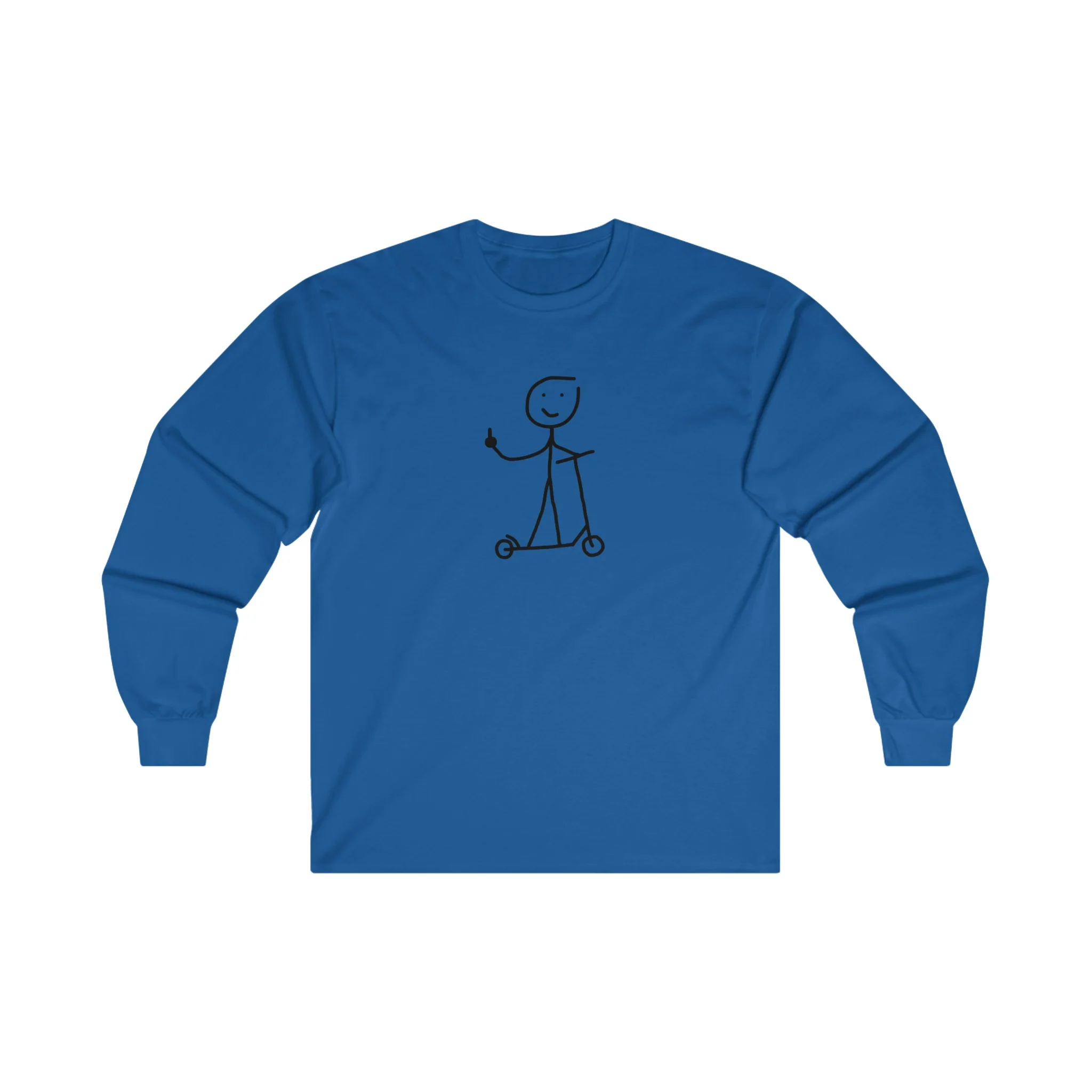 G on a Scooter Long Sleeve T-shirt (Adults) - Image 4