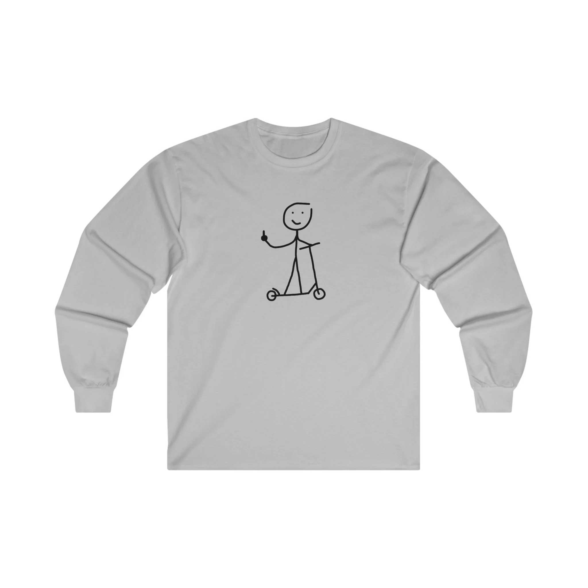 G on a Scooter Long Sleeve T-shirt (Adults) - Image 6