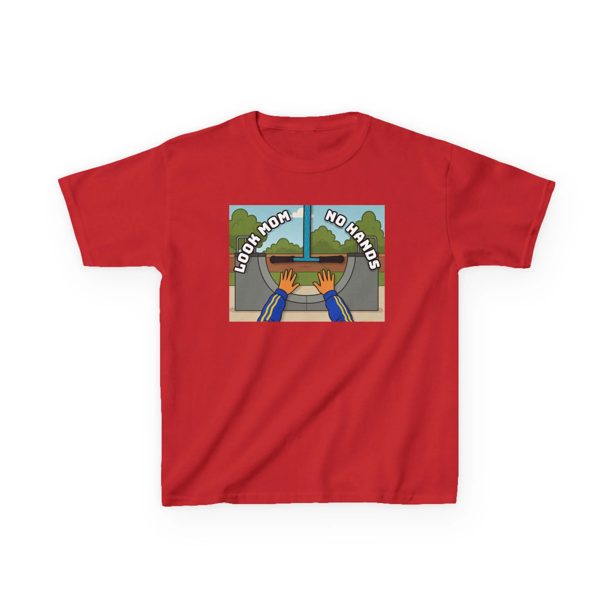 Look Mom, No Hands T-shirt (Kids) - Image 4