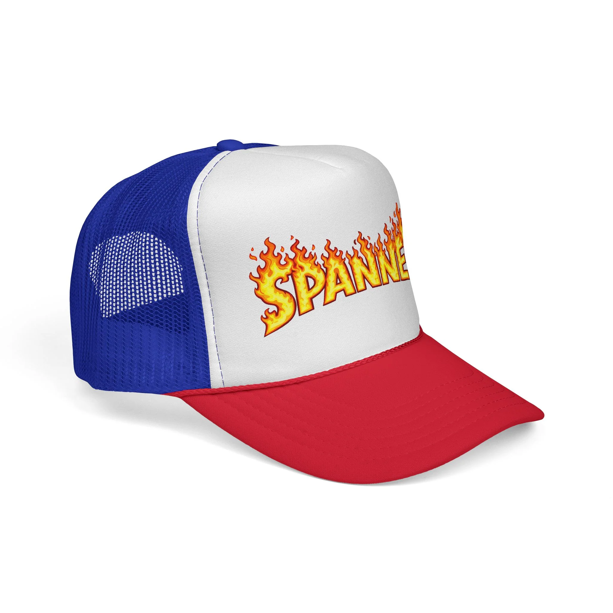 Spanner On Fire Trucker Hat - Image 10