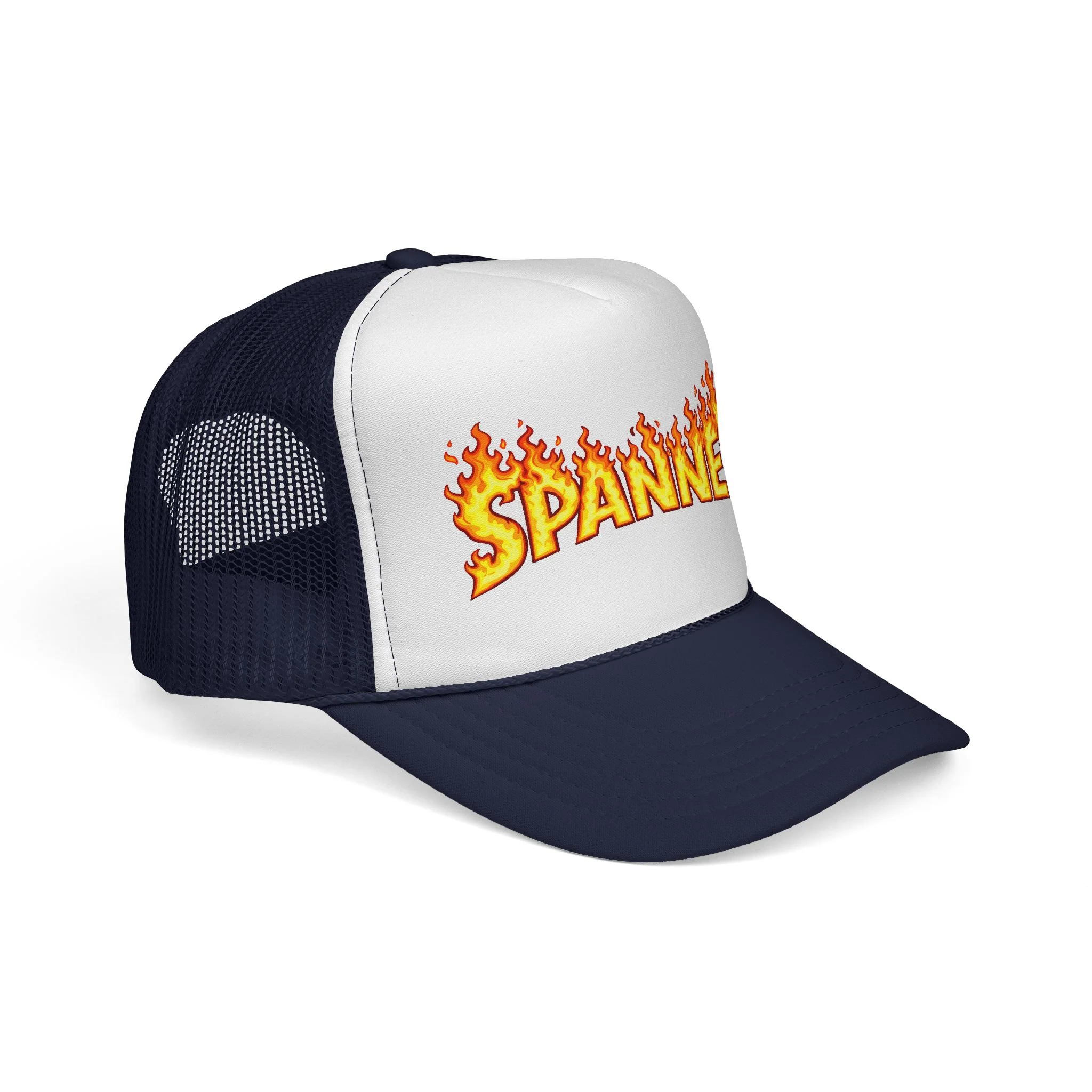Spanner On Fire Trucker Hat - Image 12