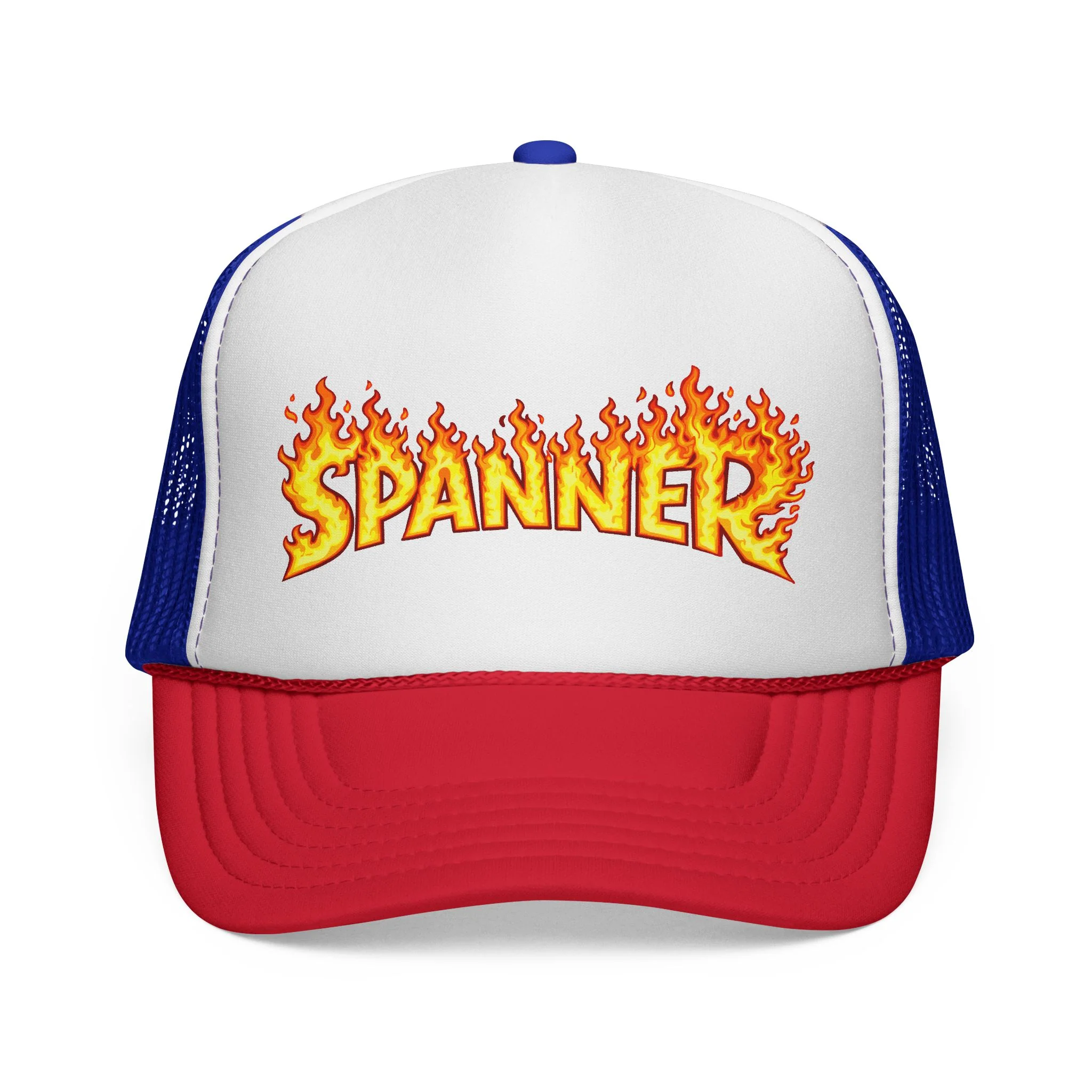 Spanner On Fire Trucker Hat - Image 3