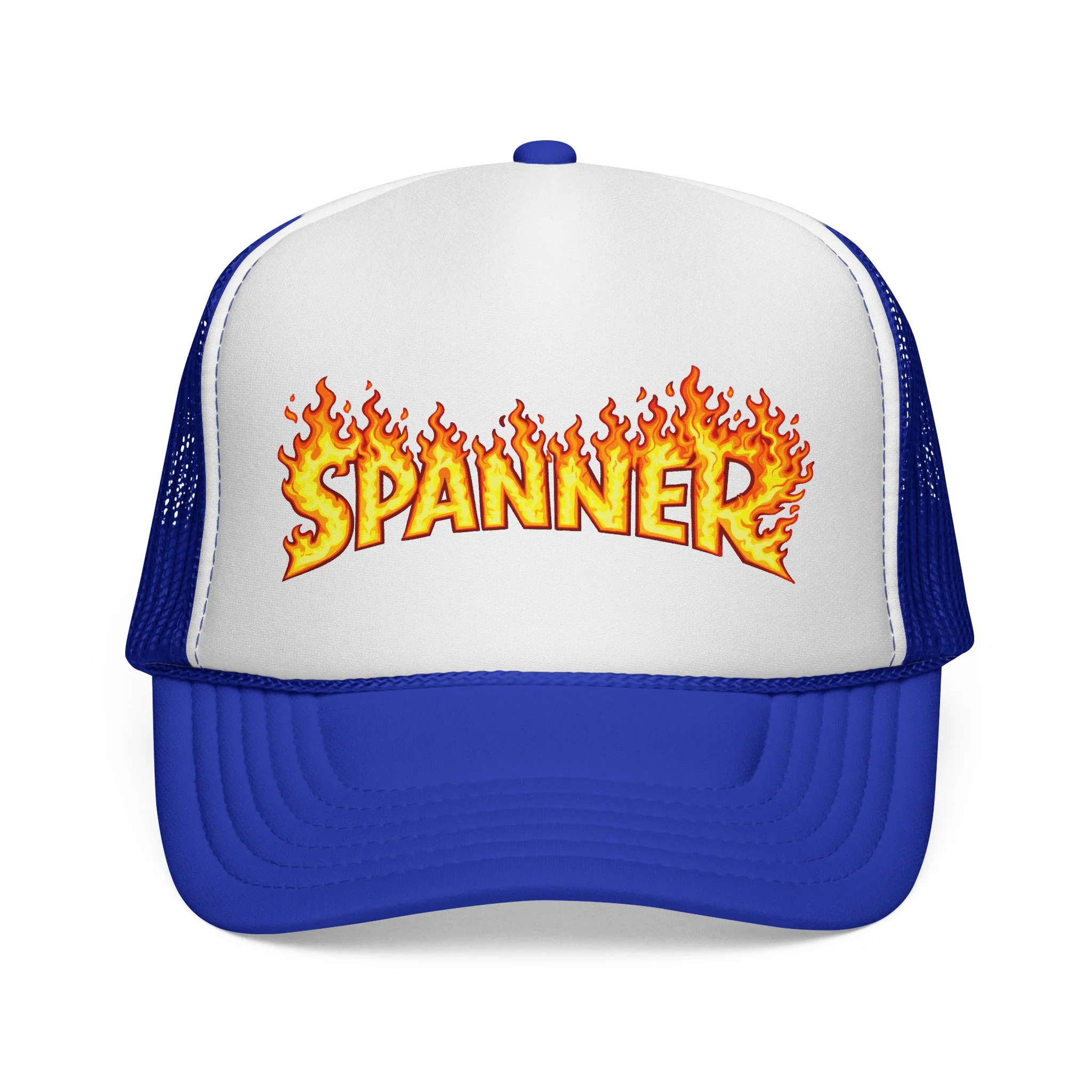 Spanner On Fire Trucker Hat - Image 5